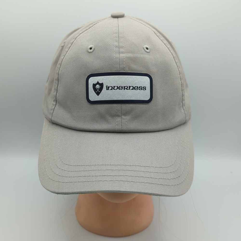 Inverness Club Golf Hat American Needle Beige Adjustable Strapback Toledo Ohio
